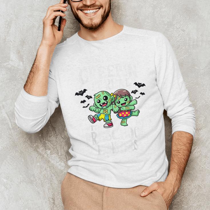 Creepin It Real Monster School Preschool Teacher Halloween Unisex Long Sleeve T-Shirt, funny gift
