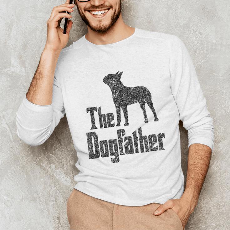 The Dogfather Boston Terrier Dog Funny Dog Gift T-Shirt For Men Women Girls Kids Unisex Long Sleeve T-Shirt, funny gift