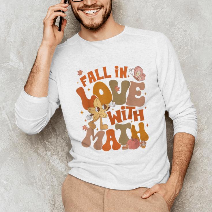 Fall In Love With Science Math Teacher Fall Thanksgiving Unisex Long Sleeve T-Shirt, funny gift