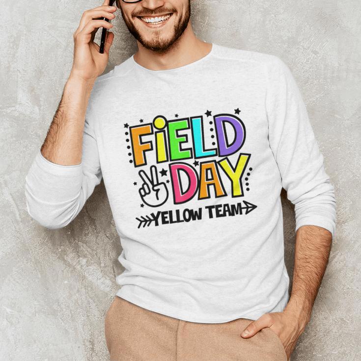 Field Day Yellow Team For Teacher Kids Field Day Games Unisex Long Sleeve T-Shirt, funny gift