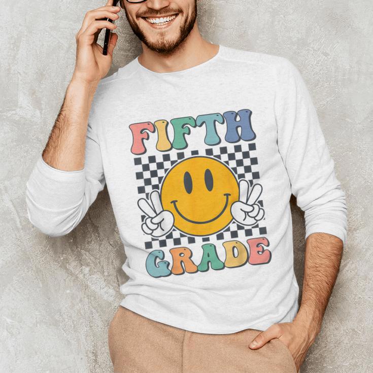 Fifth Grade Team Teachers Boys Girls Retro Smile 5th Grade Unisex Long Sleeve T-Shirt, funny gift