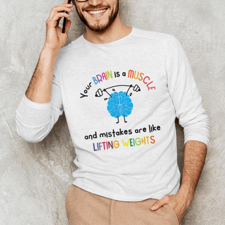 Growth Mindset Tee Teacher Quotes Men Women Kids Unisex Long Sleeve T-Shirt, funny gift