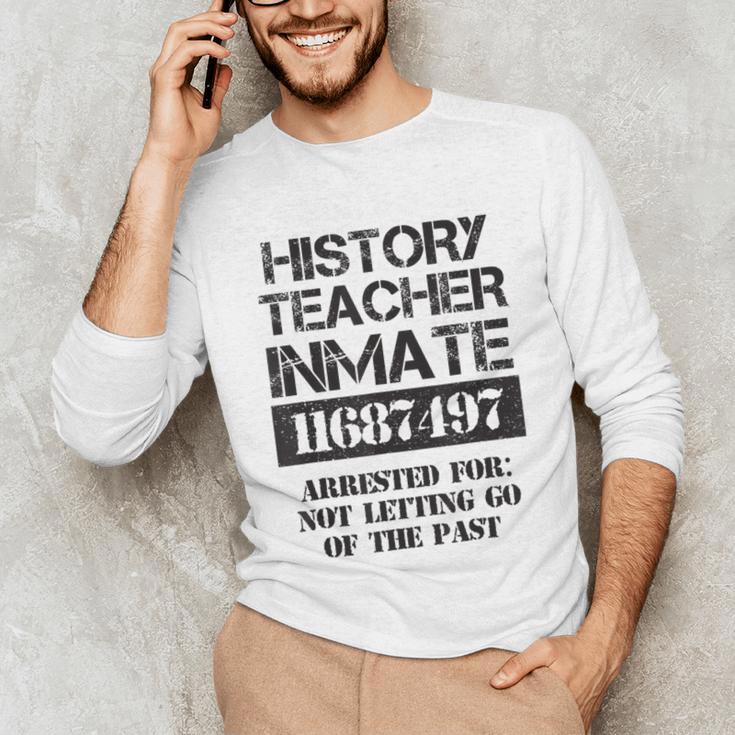 Halloween History Teacher Prisoner Costume Unisex Long Sleeve T-Shirt, funny gift