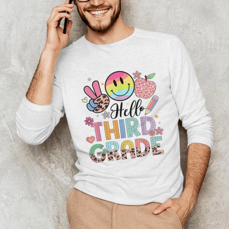 Hello 3rd Grade Boy Girl Teacher Back To School 3rd Grade Unisex Long Sleeve T-Shirt, funny gift Hello 3rd Grade Boy Girl Teacher Back To School 3rd Grade Unisex Long Sleeve T-Shirt, funny gift