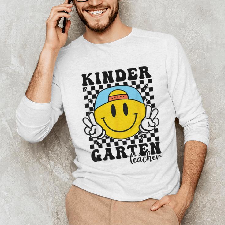 Kindergarten Teacher Hippie Smile Face Back School Unisex Long Sleeve T-Shirt, funny gift Kindergarten Teacher Hippie Smile Face Back School Unisex Long Sleeve T-Shirt, funny gift