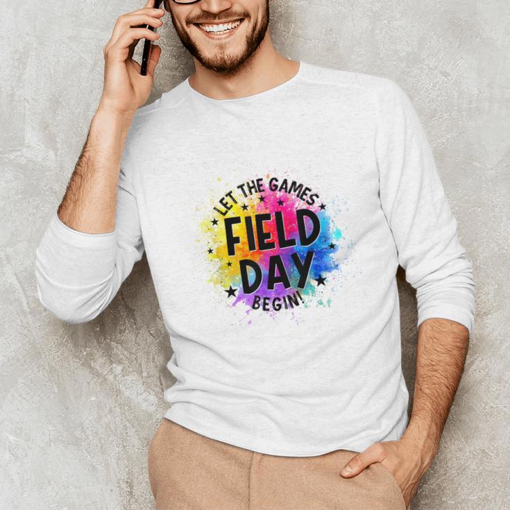 Let The Games Begin Field Day Fun Day Teachers Boys Girls Unisex Long Sleeve T-Shirt, funny gift Let The Games Begin Field Day Fun Day Teachers Boys Girls Unisex Long Sleeve T-Shirt, funny gift