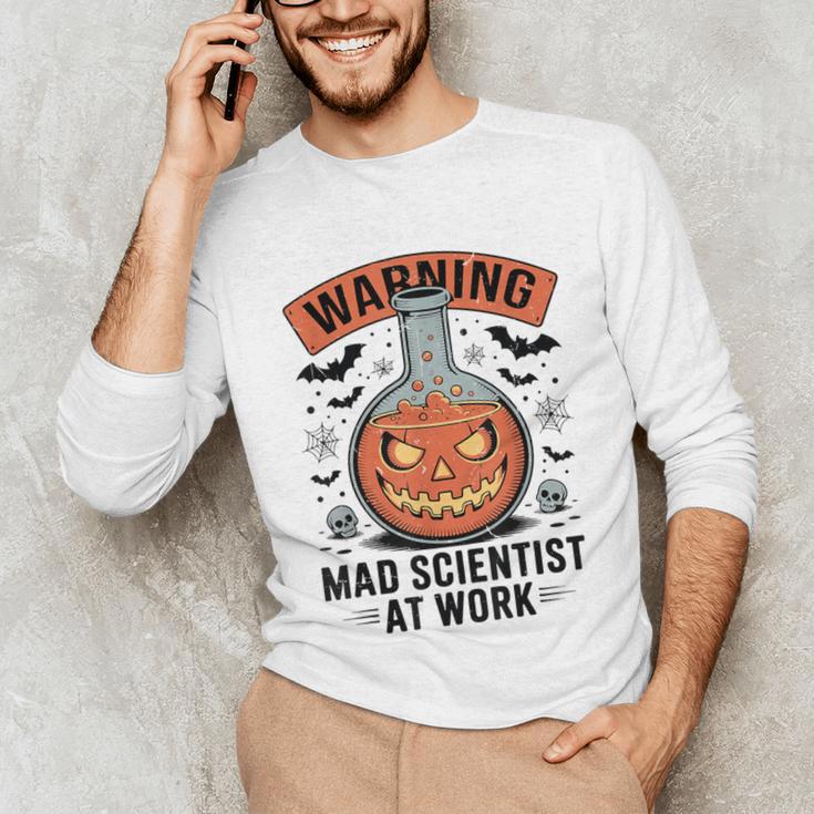 Mad Scientist Pumpkin Science Teacher Halloween Costume Kids Unisex Long Sleeve T-Shirt, funny gift Mad Scientist Pumpkin Science Teacher Halloween Costume Kids Unisex Long Sleeve T-Shirt, funny gift