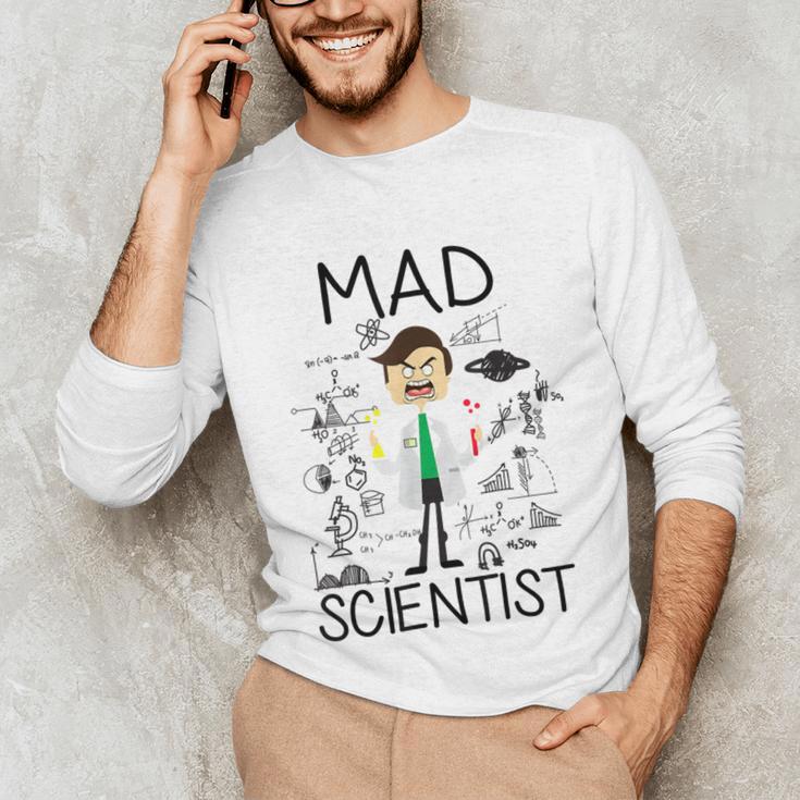 Mad Scientist Shirt Kids Boys Youth Science Teacher Unisex Long Sleeve T-Shirt, funny gift