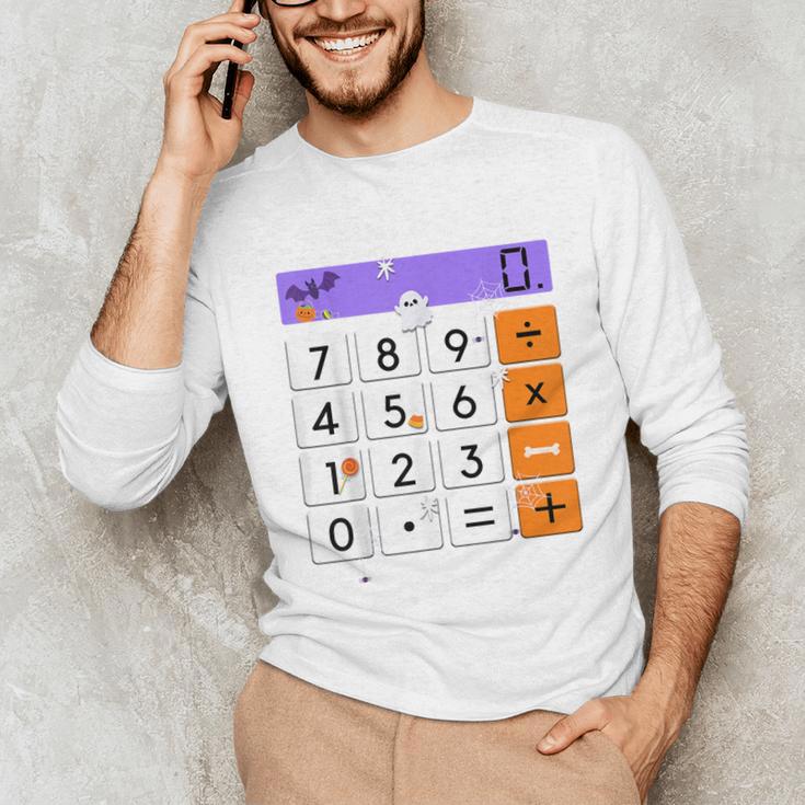 Math Teacher Halloween Costume Calculator Math Pun Unisex Long Sleeve T-Shirt, funny gift Math Teacher Halloween Costume Calculator Math Pun Unisex Long Sleeve T-Shirt, funny gift