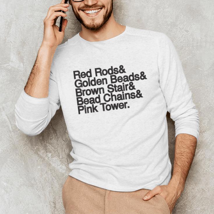 Montessori Helvetica Education Teacher Unisex Long Sleeve T-Shirt, funny gift Montessori Helvetica Education Teacher Unisex Long Sleeve T-Shirt, funny gift