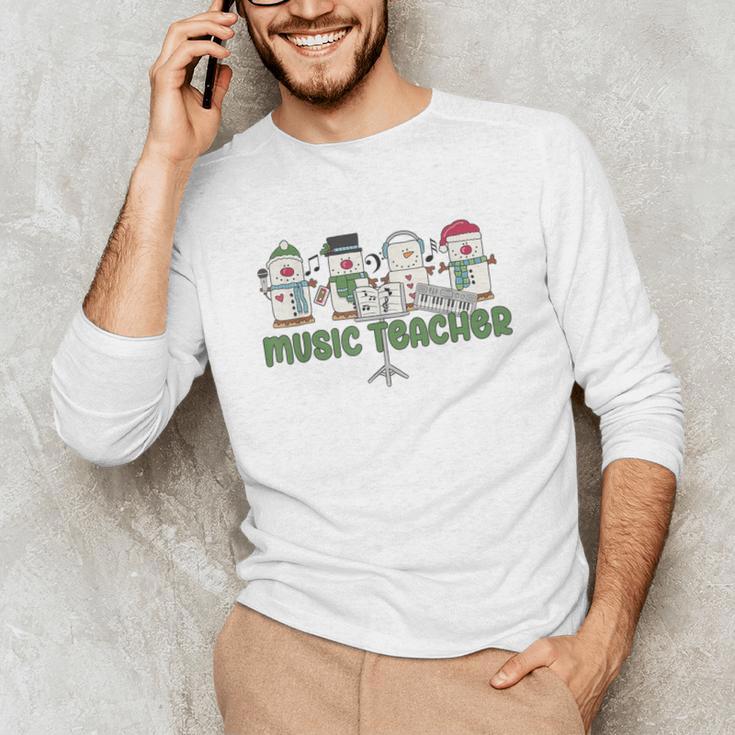 Music Teacher Christmas Holiday Wnter Music Instructor Unisex Long Sleeve T-Shirt, funny gift Music Teacher Christmas Holiday Wnter Music Instructor Unisex Long Sleeve T-Shirt, funny gift