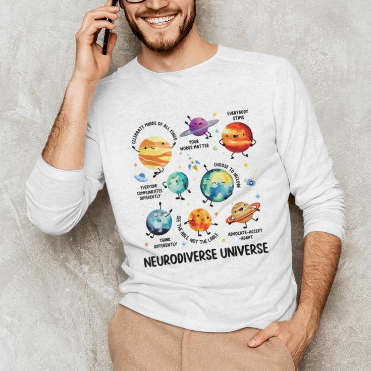 Neurodiverse Universe Space Planet Special Education Teacher Unisex Long Sleeve T-Shirt, funny gift Neurodiverse Universe Space Planet Special Education Teacher Unisex Long Sleeve T-Shirt, funny gift