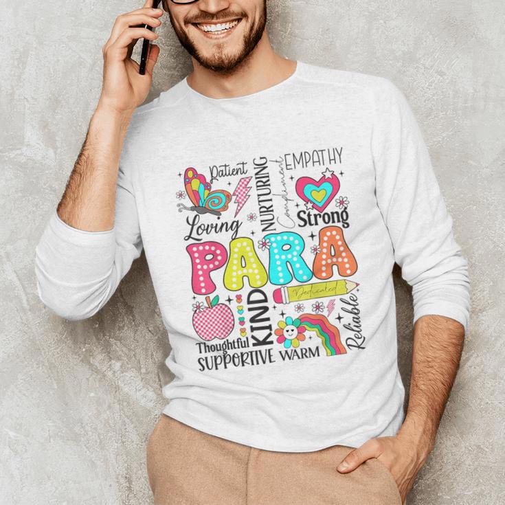 Para Paraprofessional Paraeducator Teacher Back To School Unisex Long Sleeve T-Shirt, funny gift