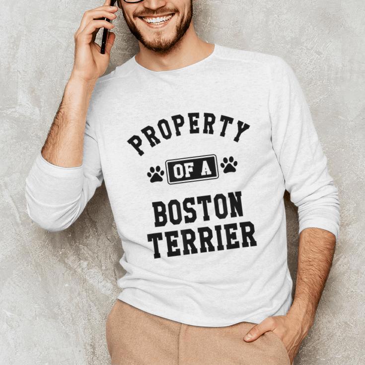 Property Of Boston Terrier Boston Terrier Shirt Unisex Long Sleeve T-Shirt, funny gift