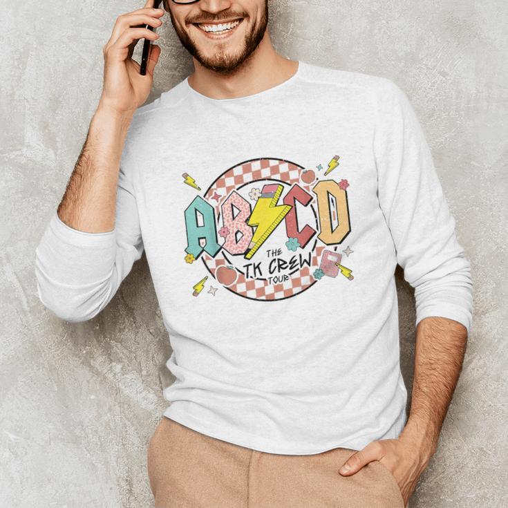 Retro ABCD Transitional Kindergarten Teacher Tour TK Teacher Unisex Long Sleeve T-Shirt, funny gift Retro ABCD Transitional Kindergarten Teacher Tour TK Teacher Unisex Long Sleeve T-Shirt, funny gift