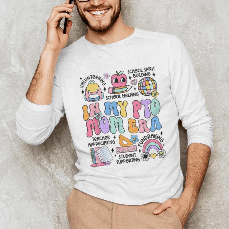 Retro In My PTO Mom Era Parent Organization Team Teacher Unisex Long Sleeve T-Shirt, funny gift Retro In My PTO Mom Era Parent Organization Team Teacher Unisex Long Sleeve T-Shirt, funny gift