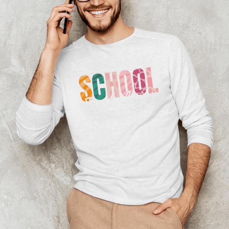 School Psychologist Rainbow Psychology Teacher Unisex Long Sleeve T-Shirt, funny gift