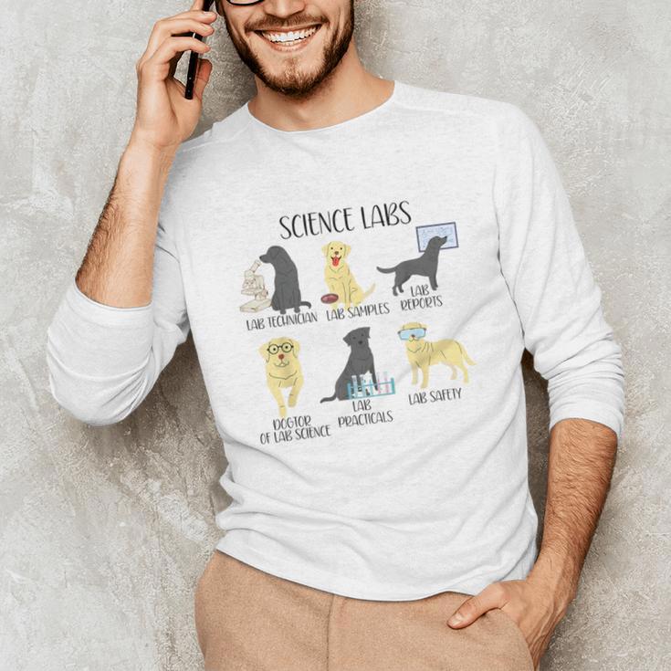 Science Labs Dogs Labrador Retriever Science Teacher Unisex Long Sleeve T-Shirt, funny gift Science Labs Dogs Labrador Retriever Science Teacher Unisex Long Sleeve T-Shirt, funny gift
