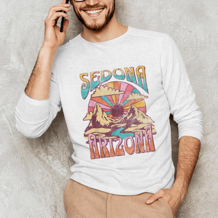 Sedona Arizona Nature Hiking Mountains Outdoors Vintage Unisex Long Sleeve T-Shirt, funny gift