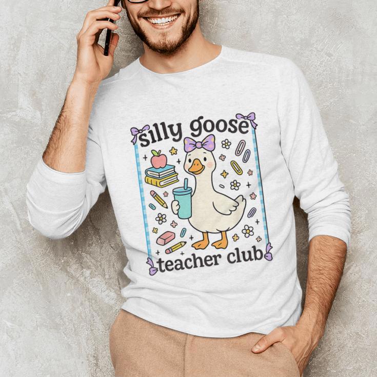 Silly Goose Teacher Club Silly Goose For Teacher Unisex Long Sleeve T-Shirt, funny gift