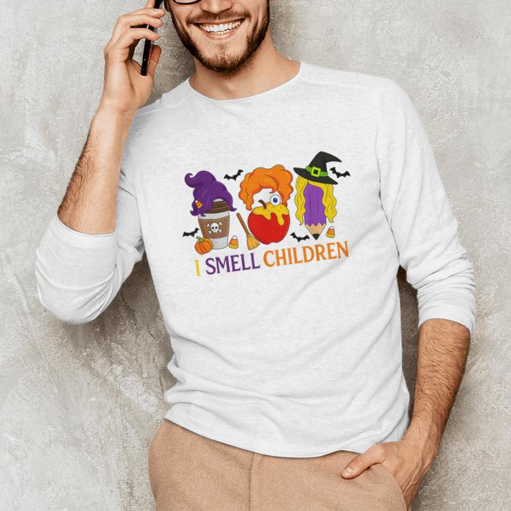I Smell Children Witch Teacher Halloween Trick Or Teach Unisex Long Sleeve T-Shirt, funny gift I Smell Children Witch Teacher Halloween Trick Or Teach Unisex Long Sleeve T-Shirt, funny gift