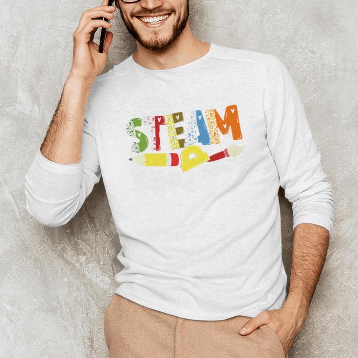 Steam Teacher Science Tech Engineering Arts Maker Unisex Long Sleeve T-Shirt, funny gift