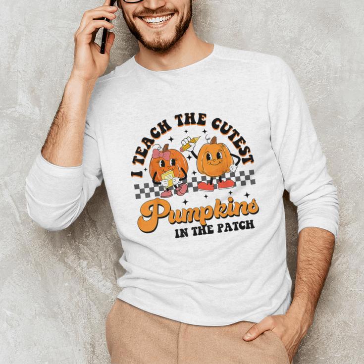 I Teach The Cutest Pumpkins In The Patch Halloween Teacher For Men Women Kids Unisex Long Sleeve T-Shirt, funny gift I Teach The Cutest Pumpkins In The Patch Halloween Teacher For Men Women Kids Unisex Long Sleeve T-Shirt, funny gift