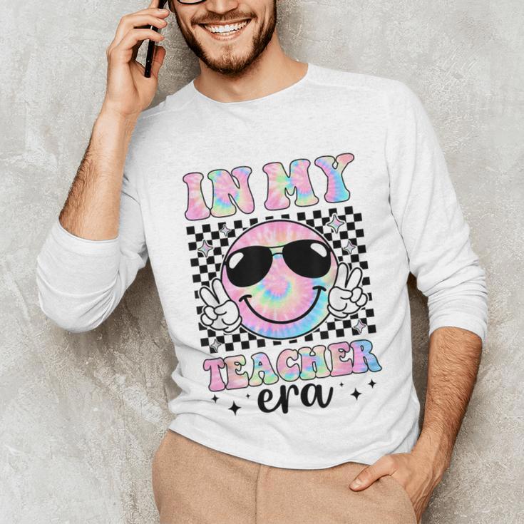 In My Teacher Era Groovy Tie Dye Back To School Cute Teacher Unisex Long Sleeve T-Shirt, funny gift In My Teacher Era Groovy Tie Dye Back To School Cute Teacher Unisex Long Sleeve T-Shirt, funny gift
