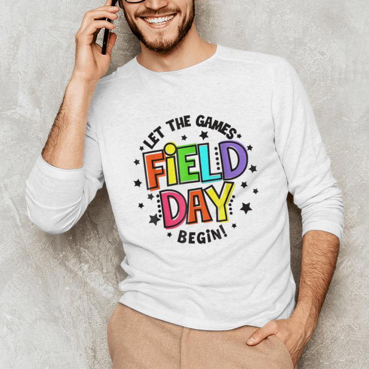 Teacher Student Field Day Let The Games Begin Field Day Unisex Long Sleeve T-Shirt, funny gift Teacher Student Field Day Let The Games Begin Field Day Unisex Long Sleeve T-Shirt, funny gift