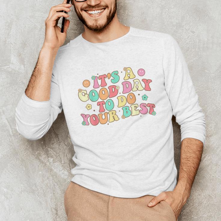 Teacher Testing Shirt It's A Good Day To Do Best Groovy Unisex Long Sleeve T-Shirt, funny gift Teacher Testing Shirt It's A Good Day To Do Best Groovy Unisex Long Sleeve T-Shirt, funny gift