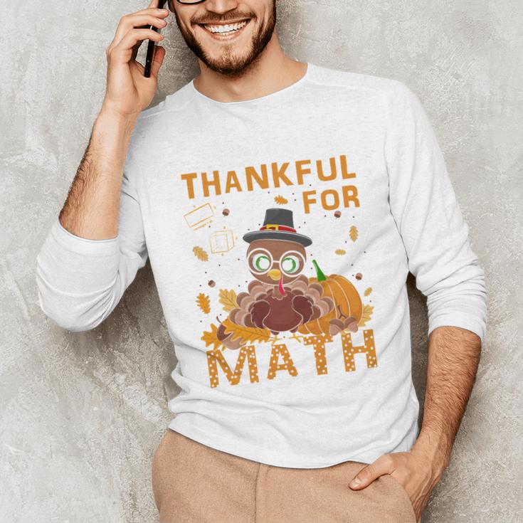 Thankful Math Turkey Teacher Happy Thanksgiving Unisex Long Sleeve T-Shirt, funny gift Thankful Math Turkey Teacher Happy Thanksgiving Unisex Long Sleeve T-Shirt, funny gift