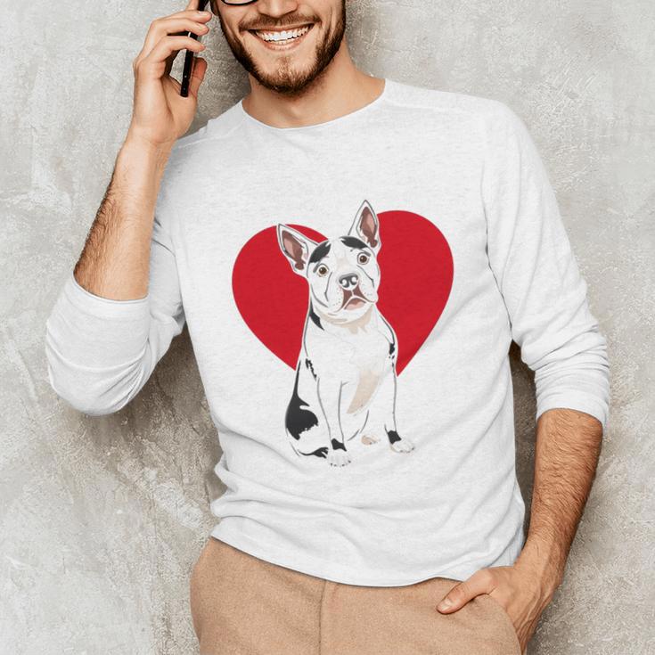 Valentine's Day Boston Terrier Lover Unisex Long Sleeve T-Shirt, funny gift