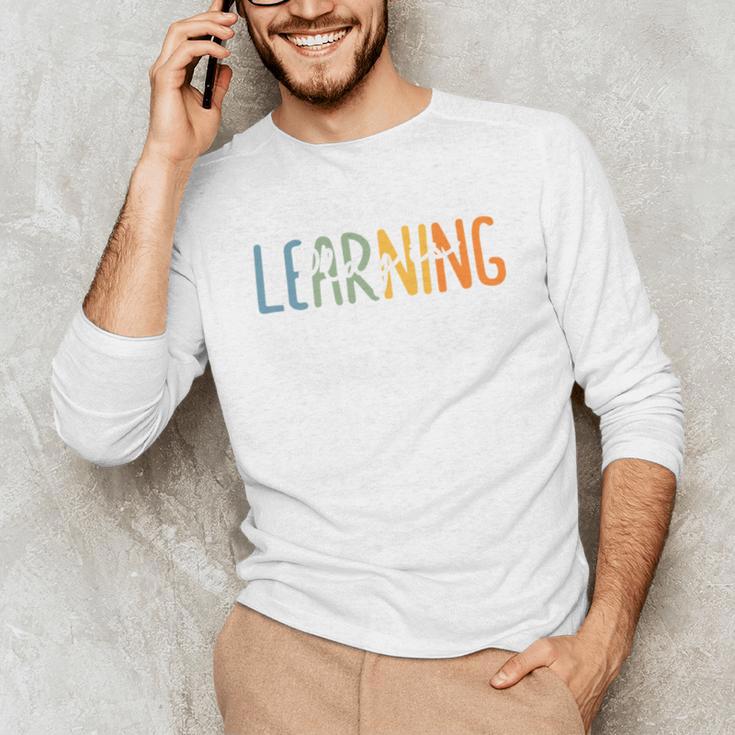 Vintage Play Is Learning Back To School Toddler Teacher Unisex Long Sleeve T-Shirt, funny gift Vintage Play Is Learning Back To School Toddler Teacher Unisex Long Sleeve T-Shirt, funny gift