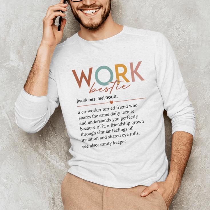 Vintage Work Bestie Definition Teachers Nurses Boss Women Unisex Long Sleeve T-Shirt, funny gift Vintage Work Bestie Definition Teachers Nurses Boss Women Unisex Long Sleeve T-Shirt, funny gift