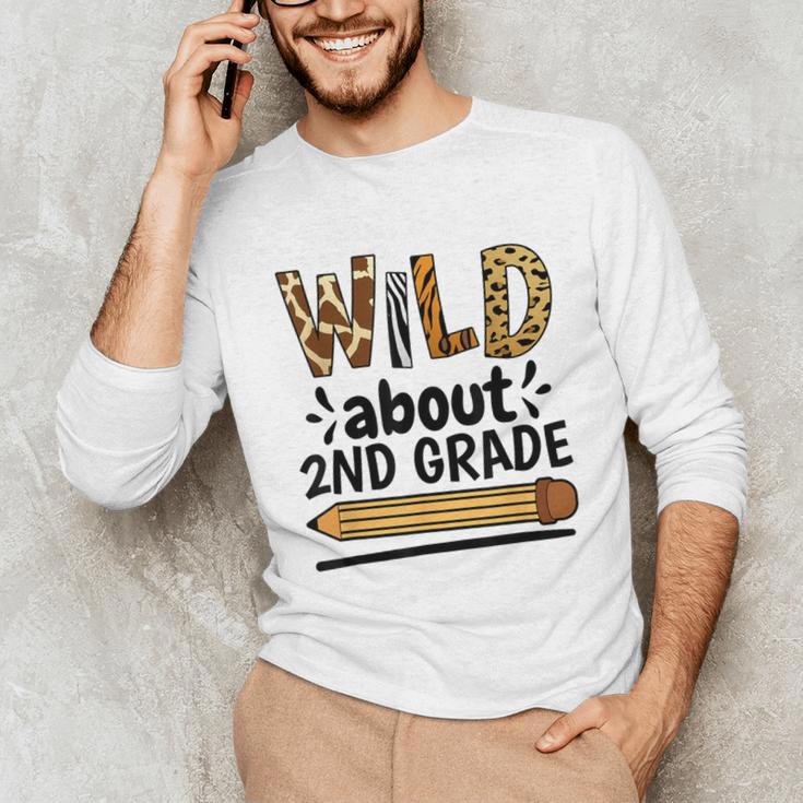 Wild About 2Nd Grade School Grade Teacher Unisex Long Sleeve T-Shirt, funny gift Wild About 2Nd Grade School Grade Teacher Unisex Long Sleeve T-Shirt, funny gift