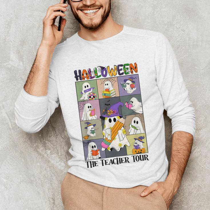 Women Halloween The Teacher Tour Ghosts Pencil Pumpkins Unisex Long Sleeve T-Shirt, funny gift Women Halloween The Teacher Tour Ghosts Pencil Pumpkins Unisex Long Sleeve T-Shirt, funny gift