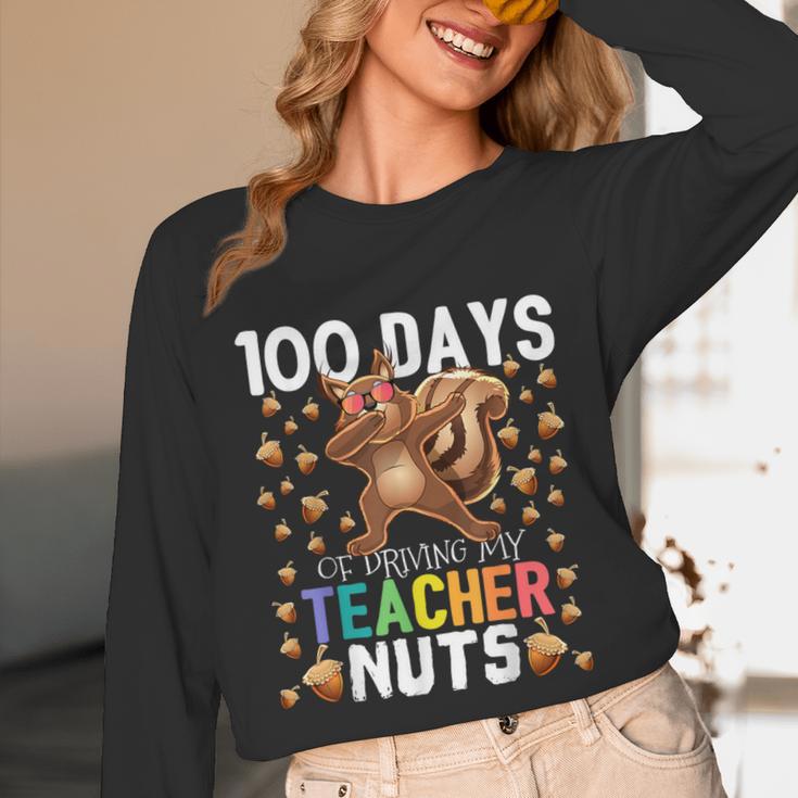 100 Days Of Driving My Teacher Nuts Dabbing Squirrel School Unisex Long Sleeve T-Shirt, funny design 100 Days Of Driving My Teacher Nuts Dabbing Squirrel School Unisex Long Sleeve T-Shirt, funny design