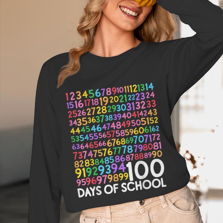 100th Day Of School Teacher Kids 100 Days Math Numbers Unisex Long Sleeve T-Shirt, funny design