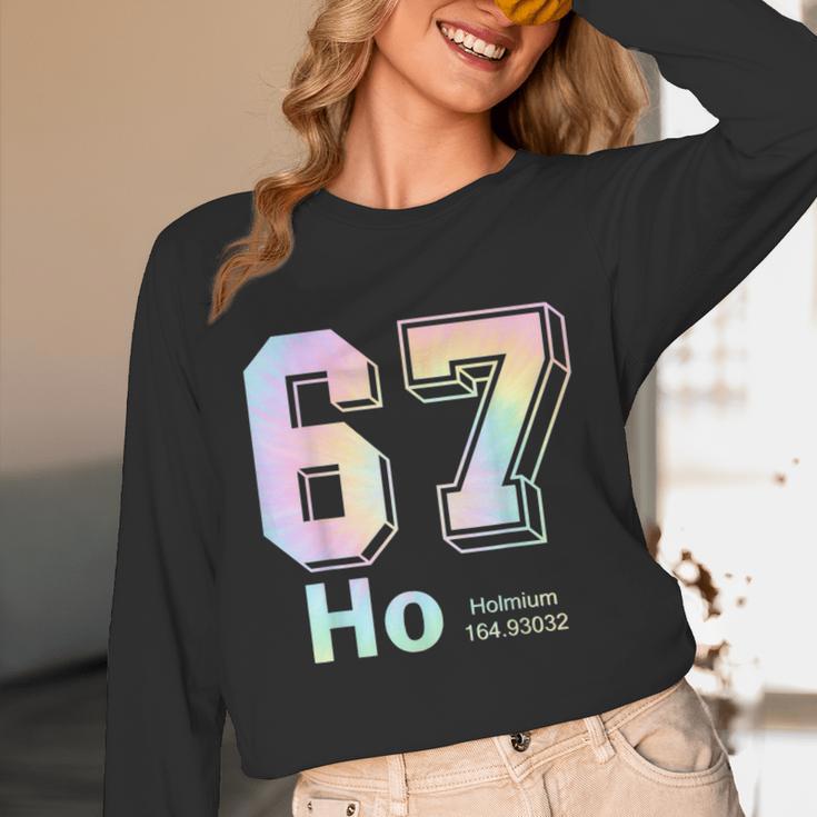 67 Ho Holmium Science Teacher Elements Table Six Seven Meme Unisex Long Sleeve T-Shirt, funny design 67 Ho Holmium Science Teacher Elements Table Six Seven Meme Unisex Long Sleeve T-Shirt, funny design