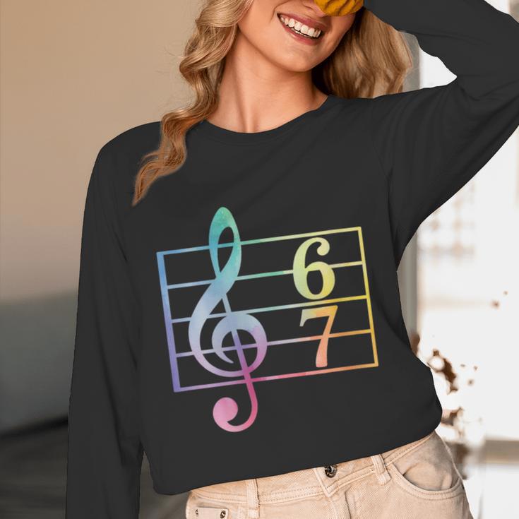 67 Music Meme Slang Six Seven Music Teacher Musician Unisex Long Sleeve T-Shirt, funny design 67 Music Meme Slang Six Seven Music Teacher Musician Unisex Long Sleeve T-Shirt, funny design