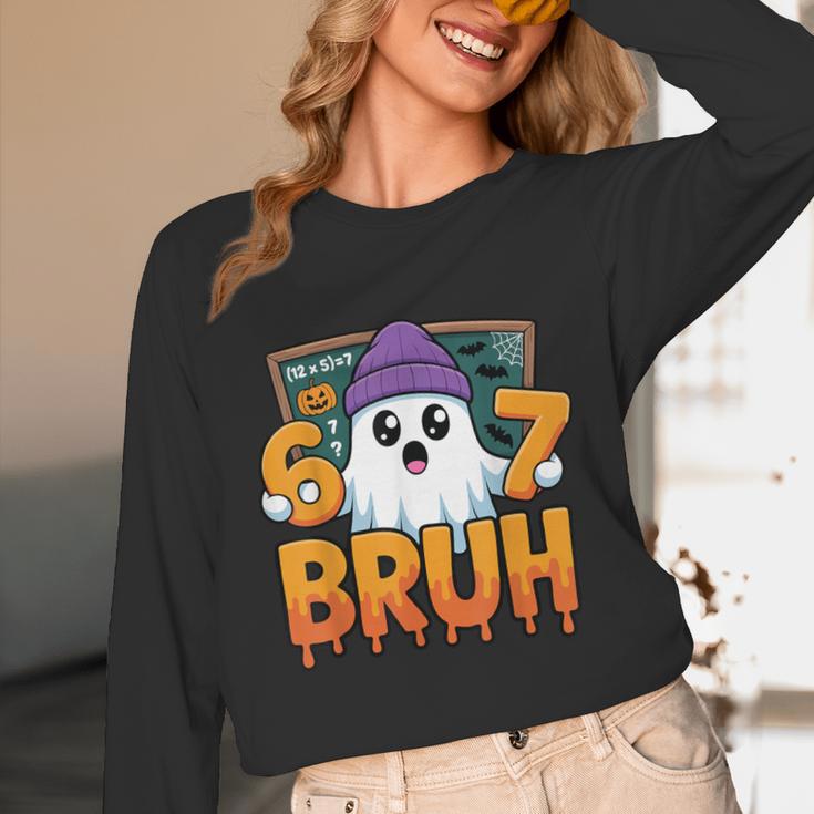 67 Teacher Ghost Six Seven Meme Math Equation Bruh Halloween Unisex Long Sleeve T-Shirt, funny design 67 Teacher Ghost Six Seven Meme Math Equation Bruh Halloween Unisex Long Sleeve T-Shirt, funny design