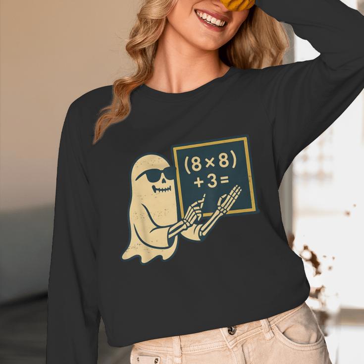 67 Teacher Halloween Skeleton Ghost Six Seven Meme Math Unisex Long Sleeve T-Shirt, funny design 67 Teacher Halloween Skeleton Ghost Six Seven Meme Math Unisex Long Sleeve T-Shirt, funny design