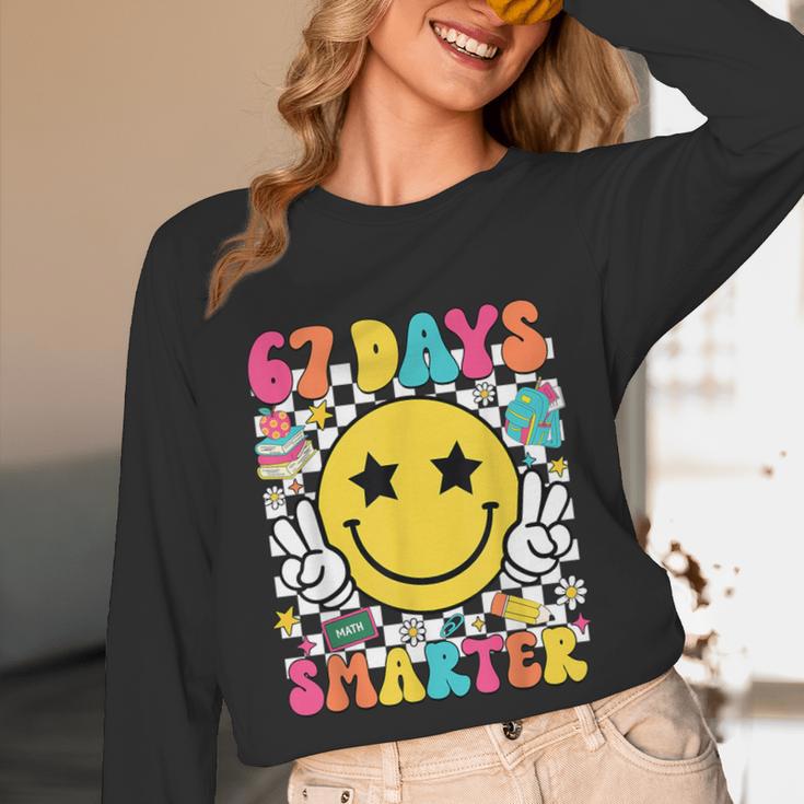 67th Day Of School Shirt 67 Days Smarter Teacher Boy Girls Unisex Long Sleeve T-Shirt, funny design 67th Day Of School Shirt 67 Days Smarter Teacher Boy Girls Unisex Long Sleeve T-Shirt, funny design