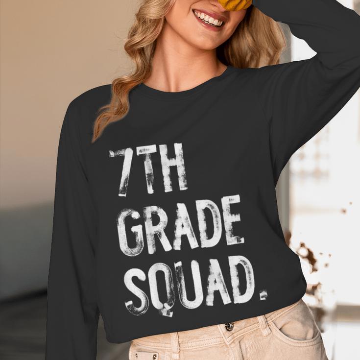 7th Grade Squad Back To School Student Teacher Unisex Long Sleeve T-Shirt, funny design 7th Grade Squad Back To School Student Teacher Unisex Long Sleeve T-Shirt, funny design