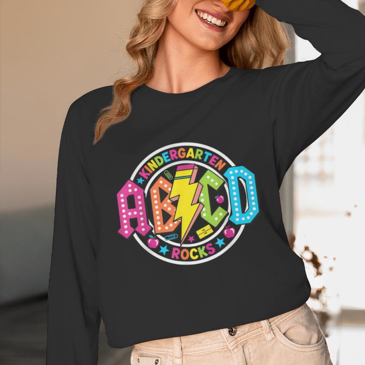 ABCD Kindergarten Rocks Back To School Teachers Students Unisex Long Sleeve T-Shirt, funny design ABCD Kindergarten Rocks Back To School Teachers Students Unisex Long Sleeve T-Shirt, funny design