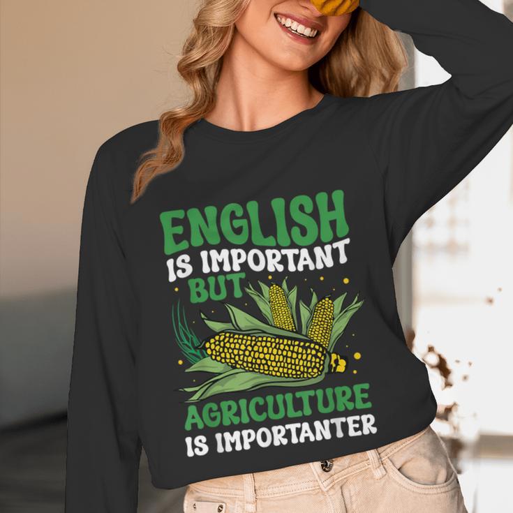 AG Teacher English Is Important But Agriculture Teacher Unisex Long Sleeve T-Shirt, funny design AG Teacher English Is Important But Agriculture Teacher Unisex Long Sleeve T-Shirt, funny design