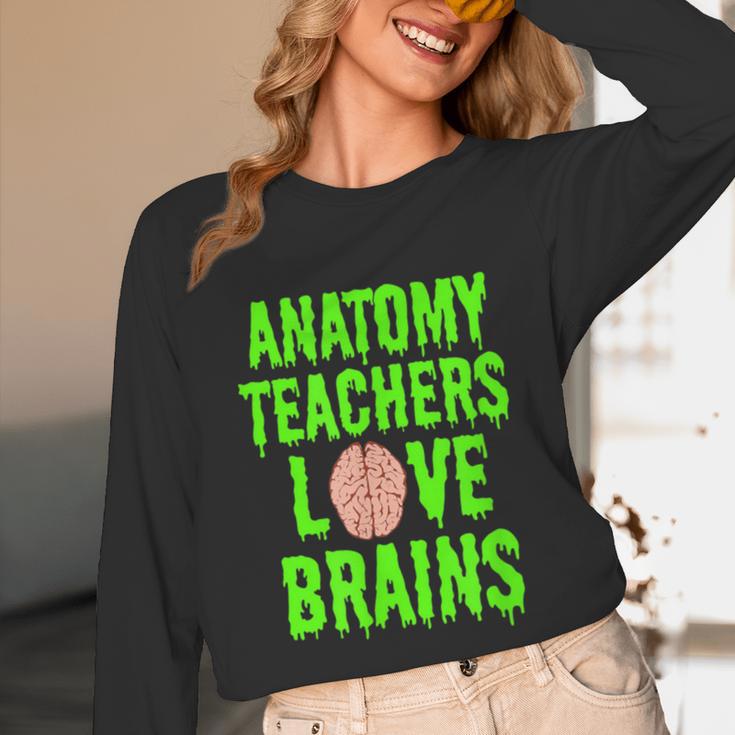 Anatomy Teachers Love Brains Halloween Teacher Costume Shirt Unisex Long Sleeve T-Shirt, funny design Anatomy Teachers Love Brains Halloween Teacher Costume Shirt Unisex Long Sleeve T-Shirt, funny design