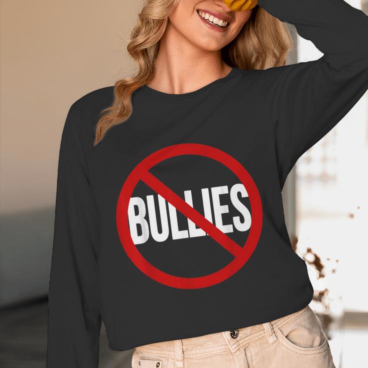 Anti Bullying No Bullies School Teacher Student Kindness Unisex Long Sleeve T-Shirt, funny design