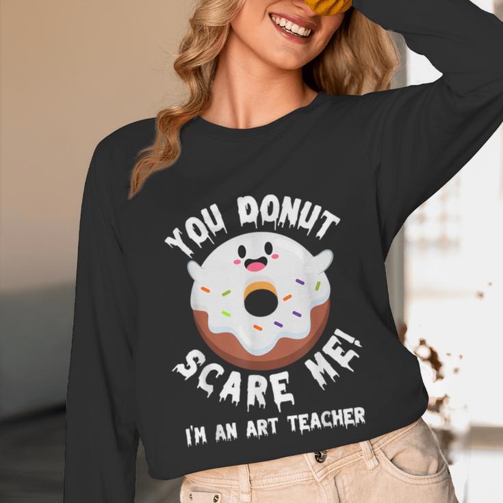 Art Teacher Halloween Donut Lover Costume Kawaii Monster Unisex Long Sleeve T-Shirt, funny design Art Teacher Halloween Donut Lover Costume Kawaii Monster Unisex Long Sleeve T-Shirt, funny design