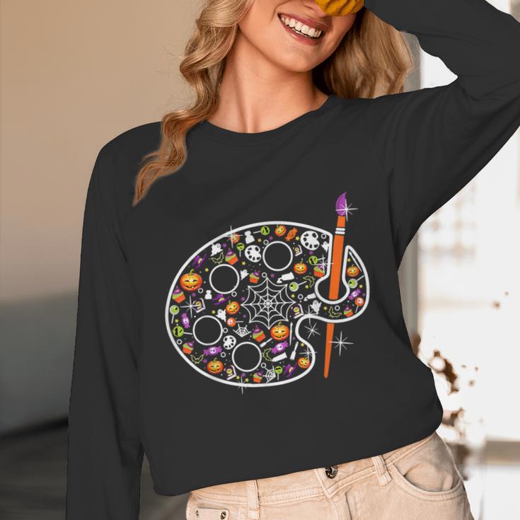 Art Teacher Pumpkin Scary Halloween Costume Men Women Unisex Long Sleeve T-Shirt, funny design Art Teacher Pumpkin Scary Halloween Costume Men Women Unisex Long Sleeve T-Shirt, funny design